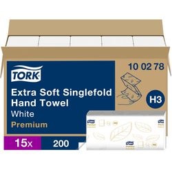 Handdoek tork premium wit