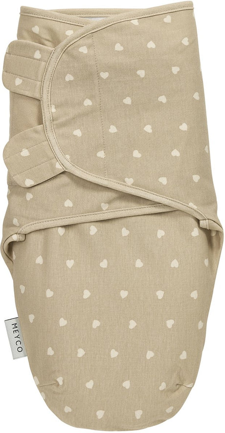 Meyco Baby Sweet Heart Pucktuch – Sand weicher Sand – 0–3 Monate – 1,0 Tog