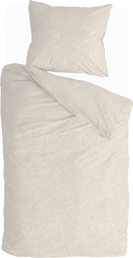 Walra dekbedovertrek yarrow elegance - 140x220 - 100% katoen (bci) - zand