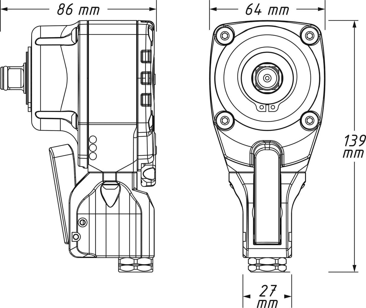 Hazet Schlagschrauber 9012ptt. Schlagschrauber 1 2 Twin Turbo 550nm