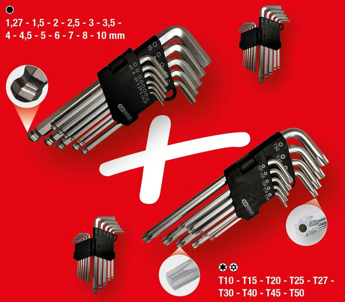 Ks Tools Ks-Tools Winkelschlüsselsatz Winkelschlüsselsatz 22tlg.