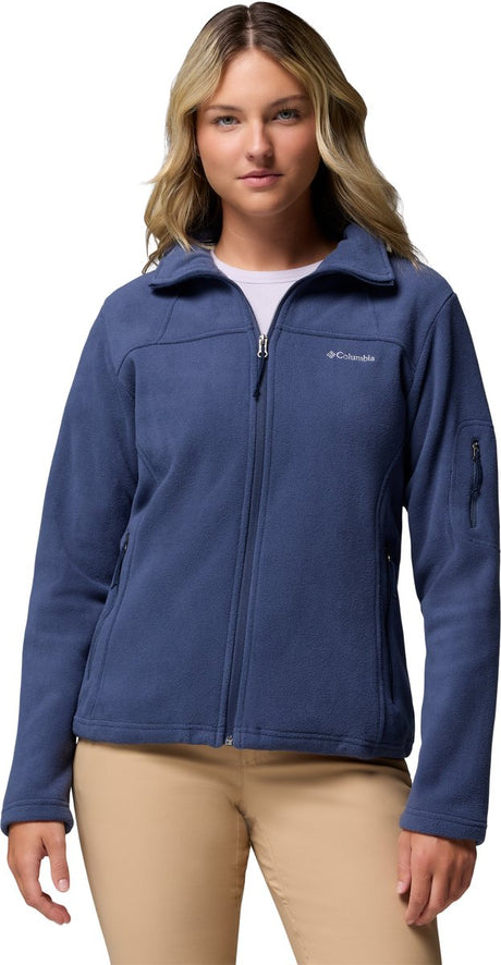 Columbia Fast Trek II Fleeceweste Damen Erwachsene – Verschluss und Taschen mit Reißverschluss – Outdoorweste – Blau – Größe M