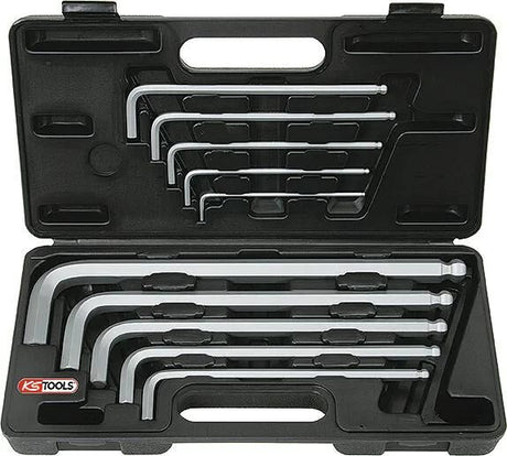 Ks Tools Ks-Tools Winkelschlüsselsatz XL Stiftschlüsselsatz 10-tlg. 6 Punkte innen