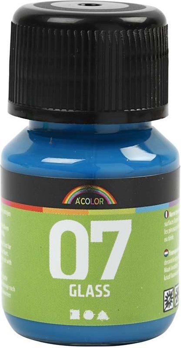 Creativ Company permanente Glasfarbe – Türkis, 30 ml