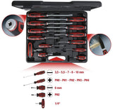 Ks Tools Ks-Tools Schraubendreher-Set Ergotorquemax Satz Schraubendreher Schlagkappen