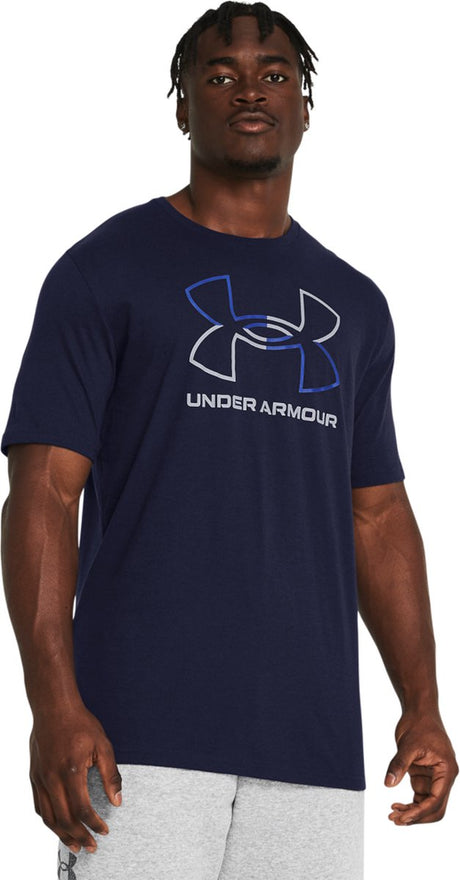 Under Armour UA GL Foundation Update SS Herren-Sportshirt – Marineblau – Königsblau – Grau