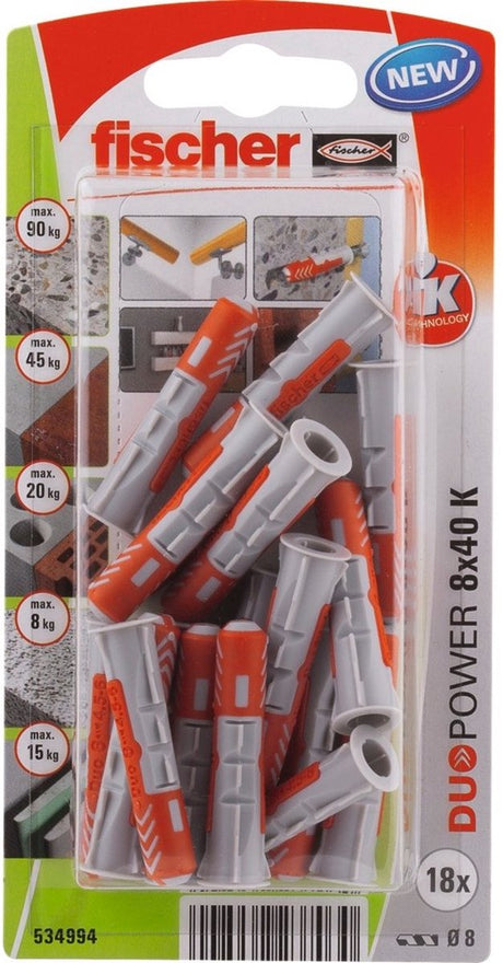 Fischer 534994 duopower 8 x 40 k nv 2-Komponenten-Stecker 40 mm 8 mm 1 Satz(e)