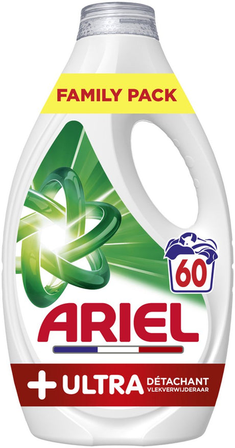 Ariel Flüssigwaschmittel + Ultra-Fleckenentfernung – 60 Wäschen