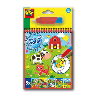 Ses Färbung mit Wasser Malbuch mit Wasserstift Farm