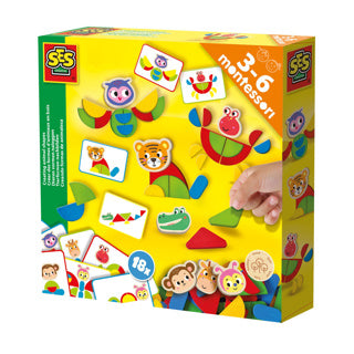 Ses montessori legt Tierformen | 2 Stk