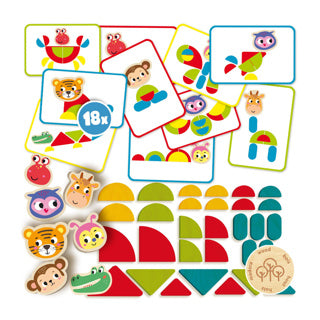Ses montessori legt Tierformen | 2 Stk