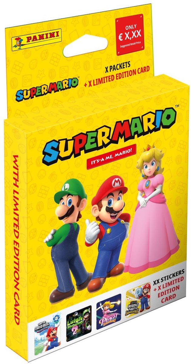 Super Mario Aufkleber 2 Öko-Blister | 2 Stk