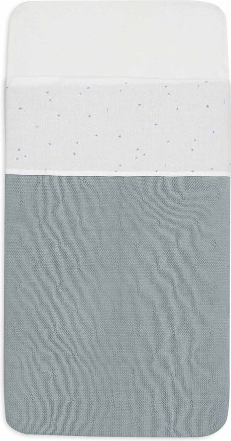 Jollein - baby laken wieg - 75x100cm - babybed - katoen - twinkling sea green