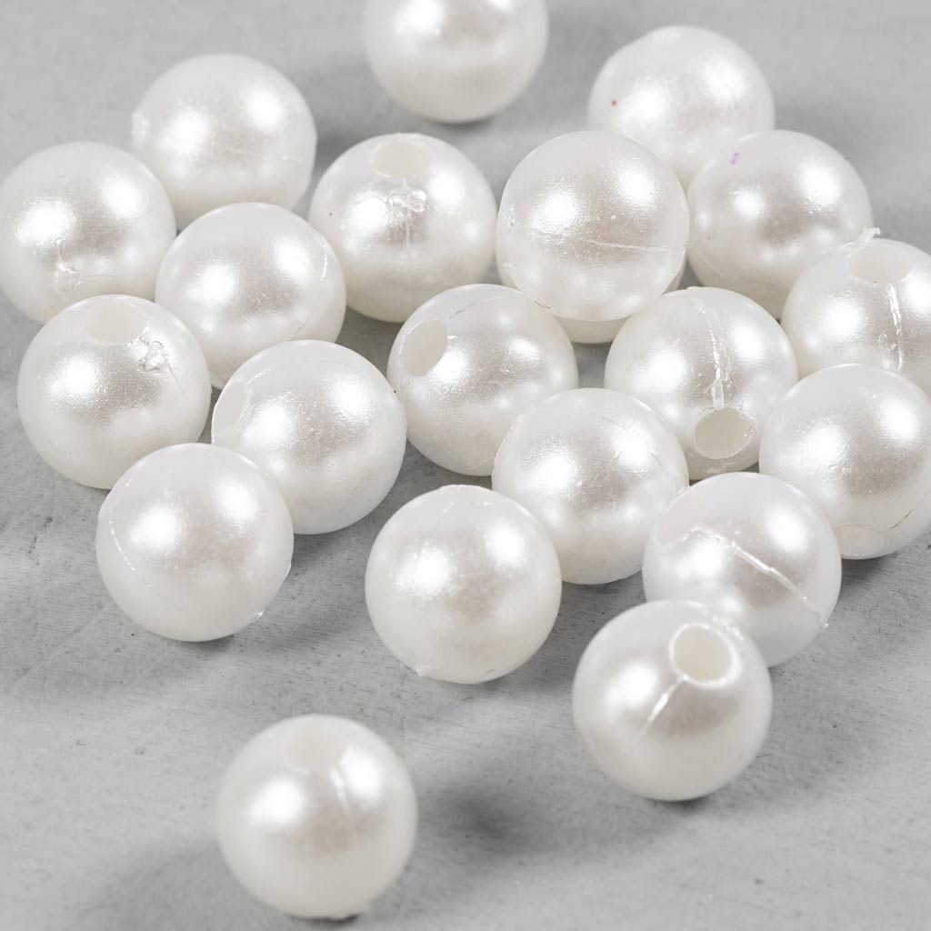 Https: www.cchobby.nl Wax Beads-d-8-mm-hole size-2-3-mm-mother-of-pearl-22-piece-1-box