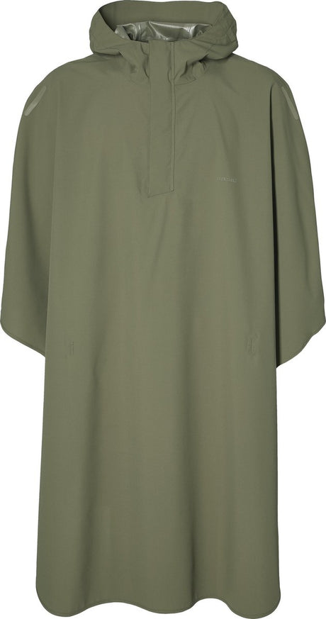 Basil hoga regenponcho unisex - groen - one size