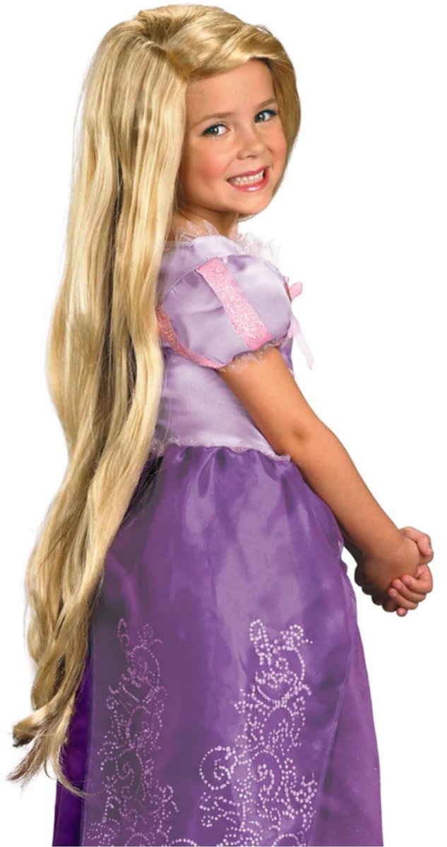 Verkleidung Disney Tangled Rapunzel Perücke Kinder – blond