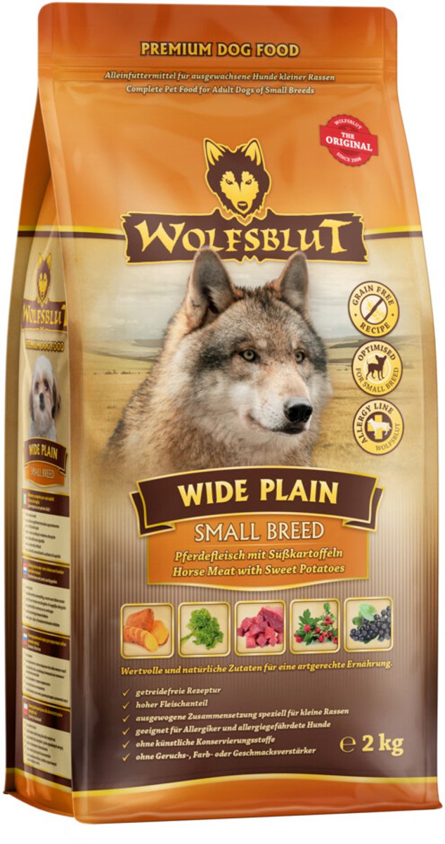 Wolfsblut breit glatt s-breit - 2 kg