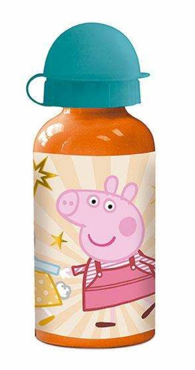 Stor Flasche Peppa Pig Freundlichkeit zählt Aluminium (400 ml)