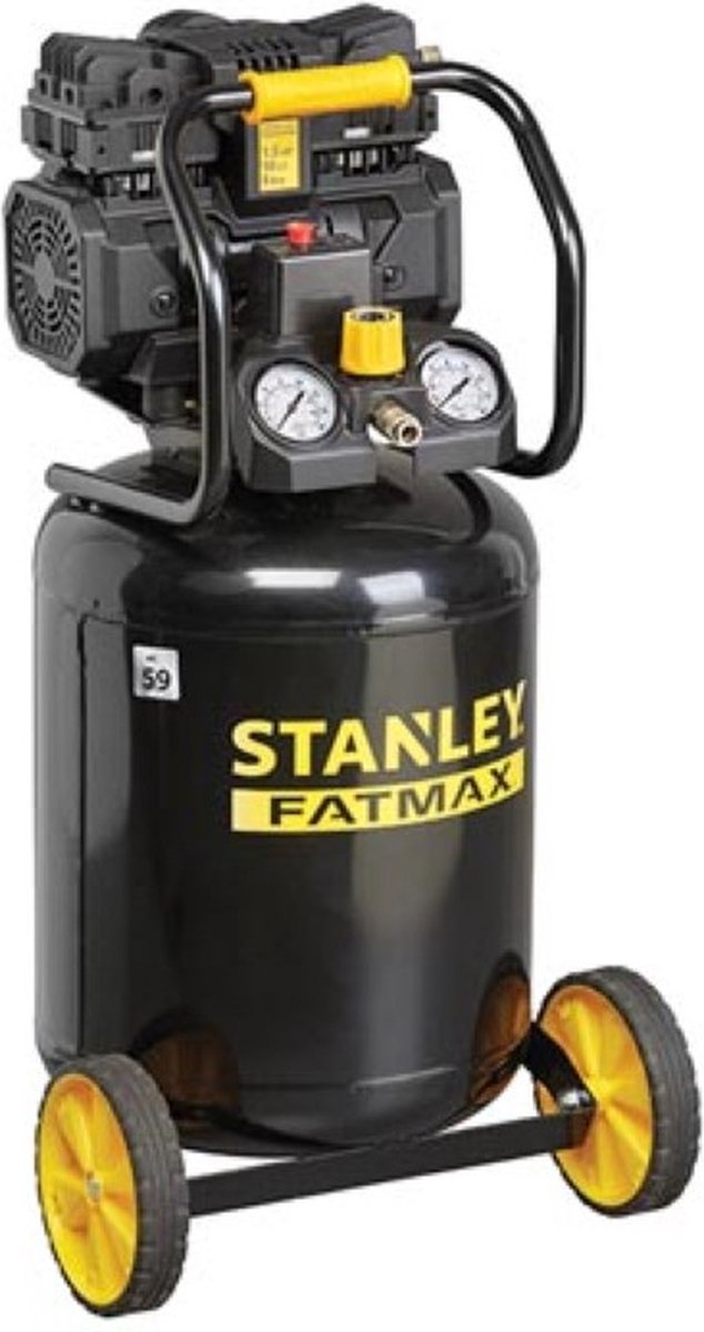 Professioneller Kompressor von Stanley – ohne Öl – vertikal – geräuscharm – 50 l, 1,5 PS, 8 bar