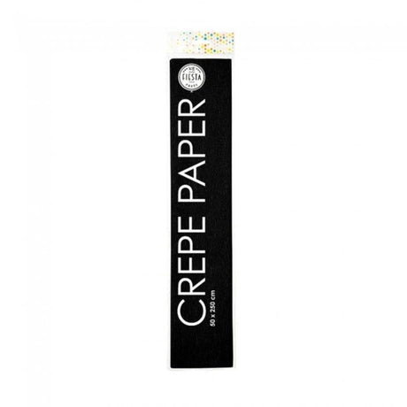 Globos Krepppapier 50x250 cm C19 schwarz Packung mit 12 Rollen