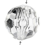 Creativ Company Acrylperlen, Größe 12 mm, Lochgröße 1,2 mm, transparent glänzend, 77 Stück 1 Box