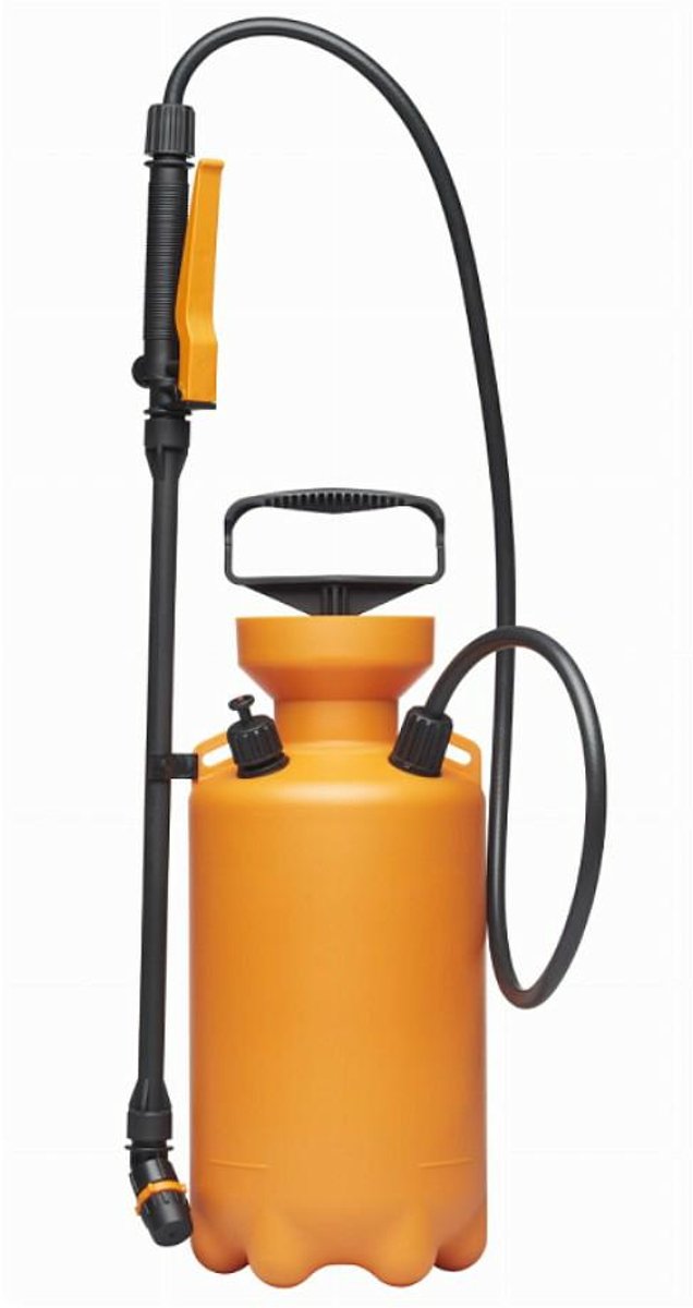 Fiskars-Serie – Drucksprüher – 5 l – verstellbarer Sprühkopf – bequemer Schultergurt