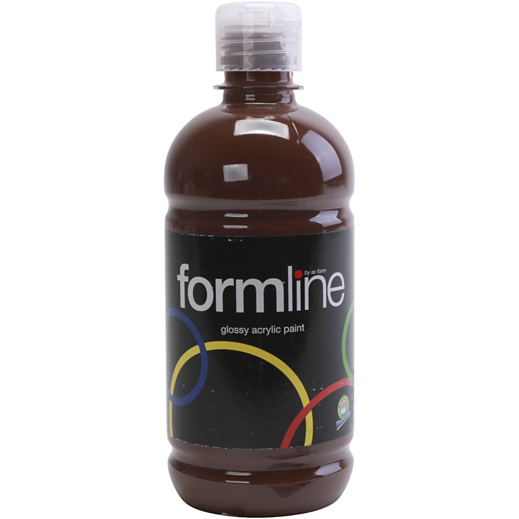 Https: www.cchobby.nl acrylverf-glossy-bruin-500-ml-1-fles-6370742