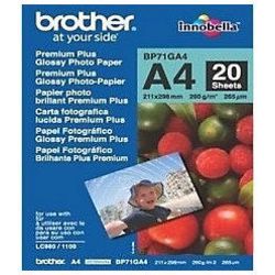 Brother fotopapier innobella bp71ga4 a4 260 g m² glanzend wit