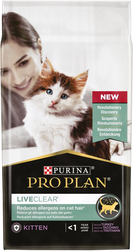 Pro Plan Kitten Liveclear Trockenfutter für Katzen – Truthahn – 1,4 kg