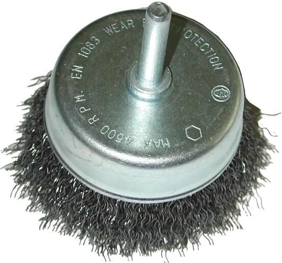 Sw Stahl SW-Stahl Topfbürste Topfbürsten mit 6mm Schaft SW-Stahl d=75mm Stahl