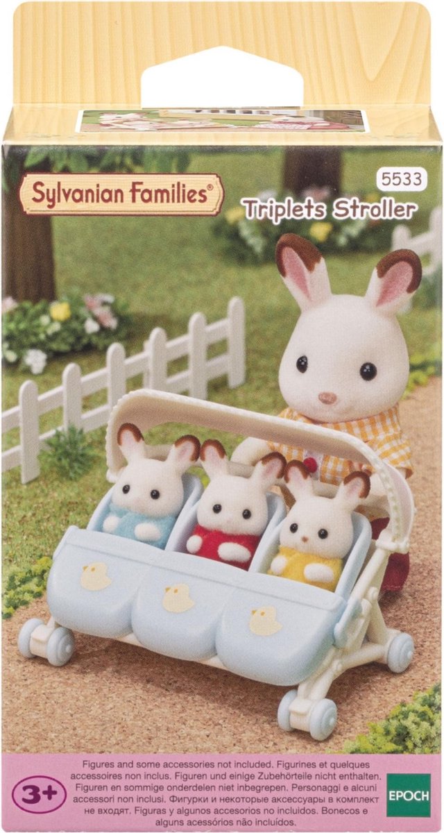 Epoch Sylvanian Family 5533 Kinderwagen-Drillinge