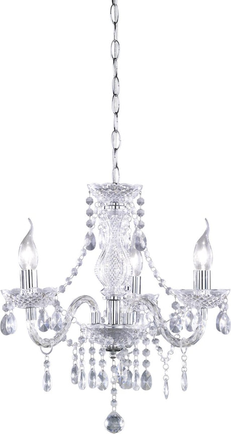 Rl Live Your Light Reality Lüster Kronleuchter – Chrom – exkl. 3x e14 - Tapete transparent - D: 46 cm