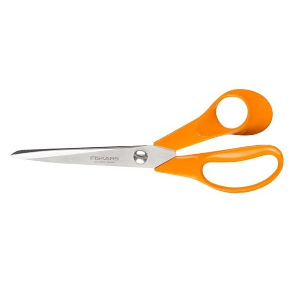 Fiskars klassische Universalschere 21 cm orangefarbener Edelstahl