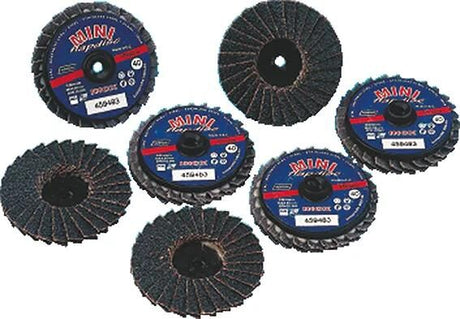 Norton Fächerschleifscheibe Mini Flap X-Treme R828 Lamellenschliff.50mm P8