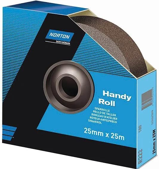 Norton Schleifstreifen R222 Sparrollenräder aus Schleifpapier P40 38 mm x 25 m