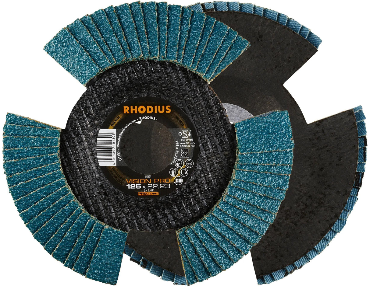 Rhodius Fächerscheibe Vision Pro Fächerscheiben Vision P 40 125x22,23