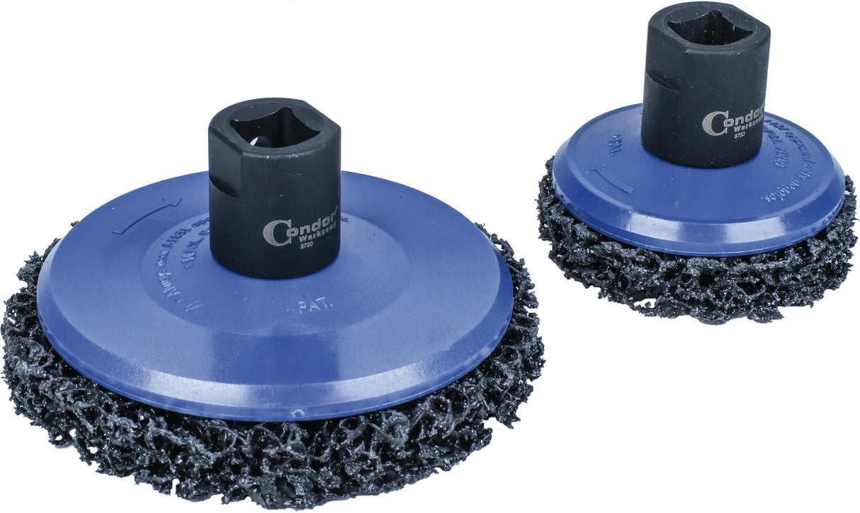 Condor Radnaben-Reinigungsset Schleifscheiben-Set 65+105mm 2-teilig.