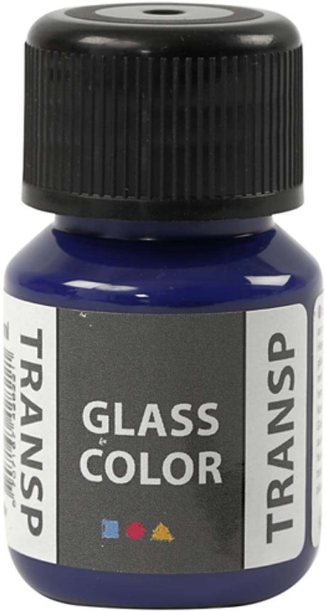 Creativ Company Creotime Glas-Porzellanfarbe Glasfarbe 30 ml blau