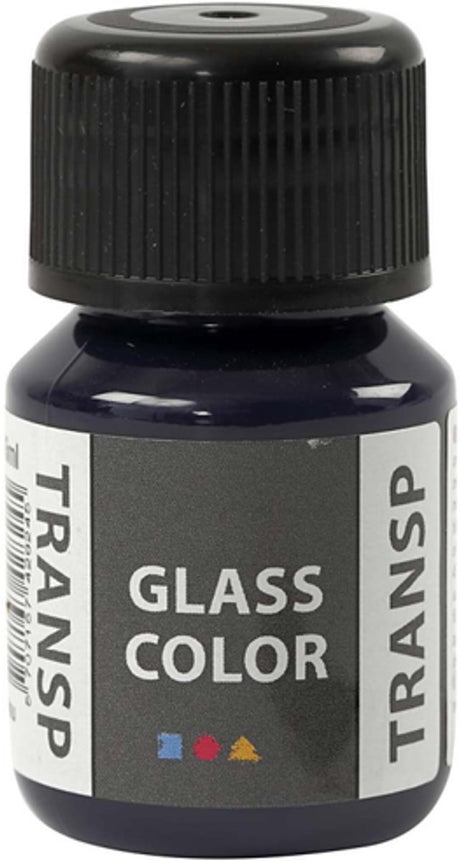 Creativ Company Glass Farbe Transparent Farbe - Marine Blue, 30 ml