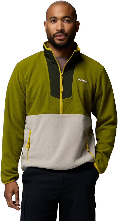 Columbia Sequoia Grove™ Fleece-Herren-Outdoor-Pullover mit halbem Reißverschluss – Moosgrün, Greenscape