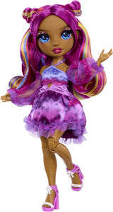 Rainbow High Be Dazzling Fashion Dolls – Noémie Violette (lila) mit Blendwerkzeug und glitzernden Strasssteinen