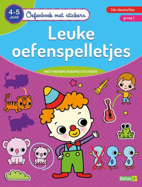 Deltas -Übungsbuch mit Aufklebern - schöne Übungsspiele (4-5 Jahre)