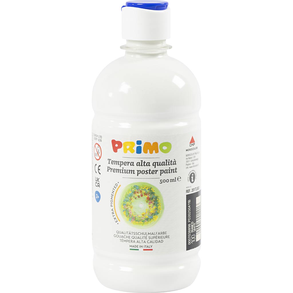 Creativ company https: www.cchobby.nl tempera-verf-mat-wit-500-ml-1-fles-643001