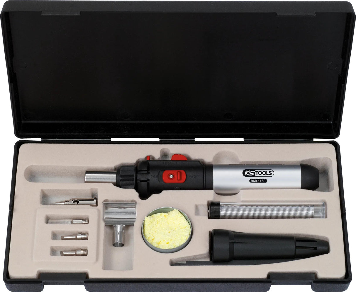 Ks Tools Ks-Tools Gaslötset Mini-Loet-Set 9-teilig.
