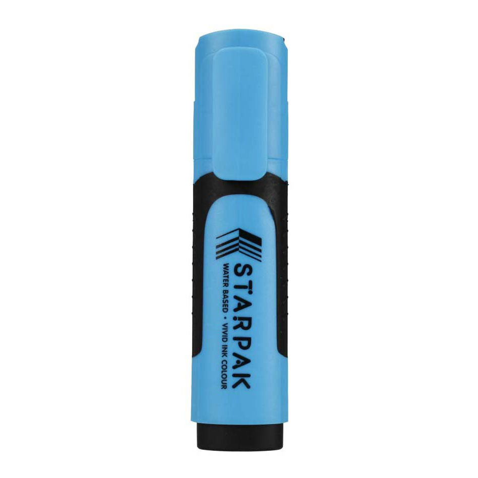 Blauer Textmarker