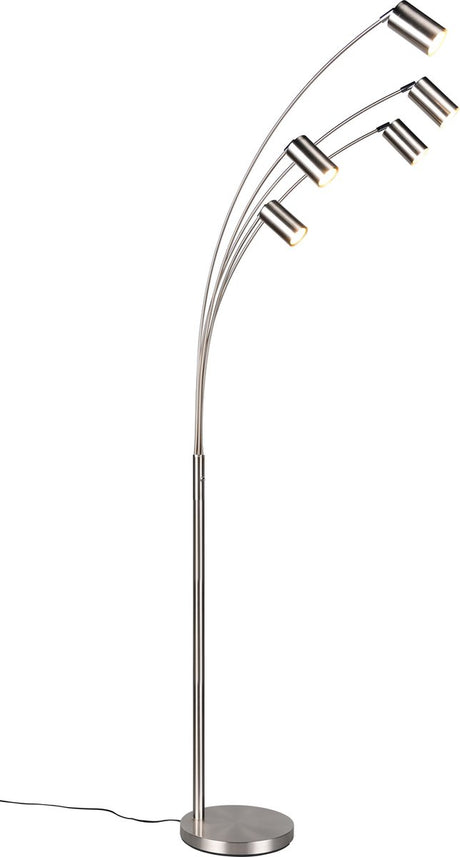 Trio marley - floor lamp - nickel matt - excl. 5x gu10 4,5w -
