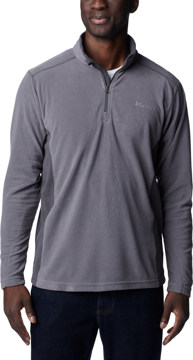 Columbia Klamath Range™ II Half Zip Fleecepullover – Fleecepullover mit halbem Reißverschluss – Outdoor-Pullover Herren – Grau – Größe M