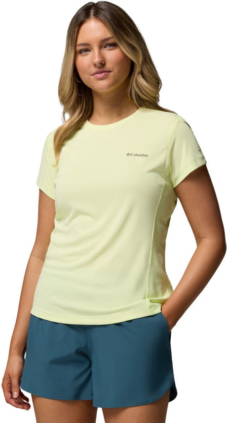 Columbia Zero Rules™ Light SS Crew Damen-Outdoor-Shirt – Citron Haze
