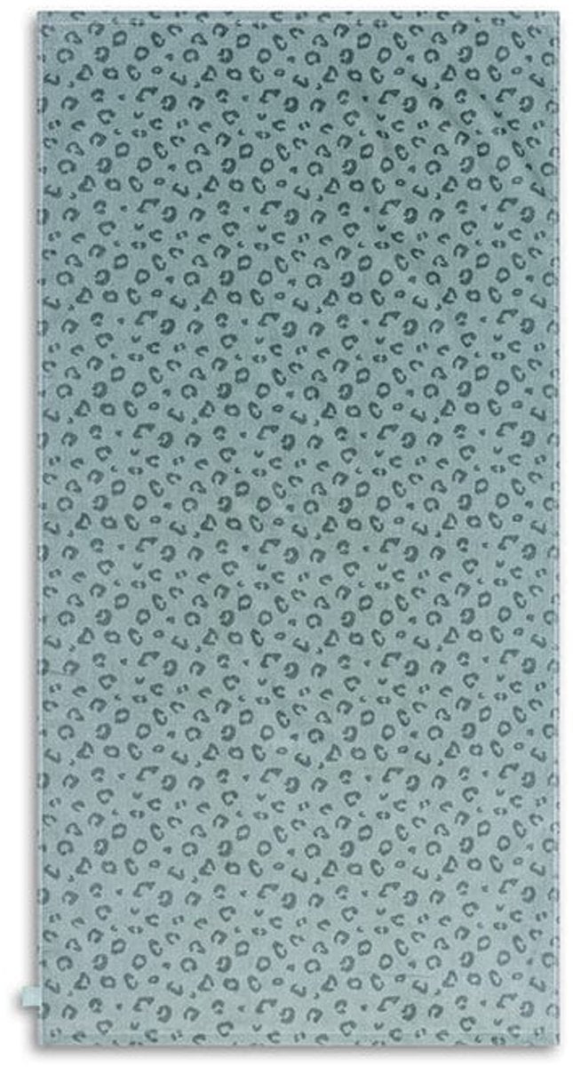 Leopard | grünes Baumwollhandtuch 135 x 65 cm