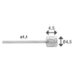 Elvedes Link Innenzug Slick Edelstahl 2250 mm ø 1,1 mm (100x)